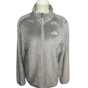 The North Face Women's Gray Fuzzy Full-Zip Jacket